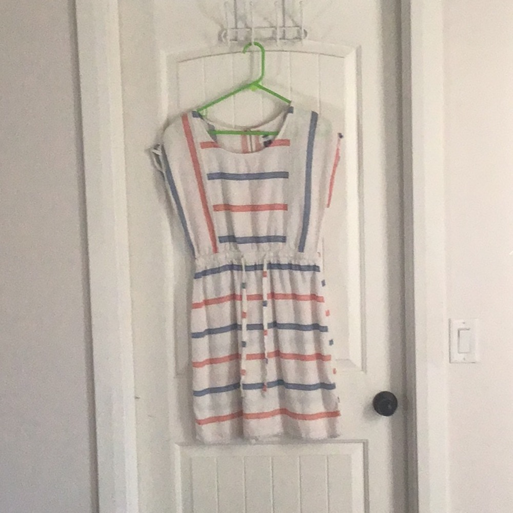 Striped linen dress